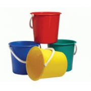 2 GALL PLASTIC BUCKET RED