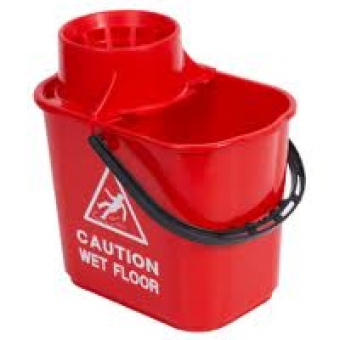 PLASTIC MOP BUCKET RED